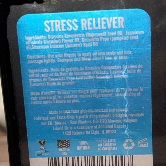 Likwid RX 100% Natural Hair Oil - Picture 8 of 9